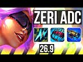 ZERI &amp; Rakan vs CAITLYN &amp; Bard (ADC) | Good KDA: 17/1/8 | EUW Challenger | 26.9