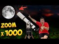 QUE SE VE con el TELESCOPIO MAS POTENTE con ZOOM de 1000 VECES