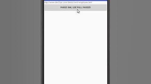 android parse xml use xmlpullparser example