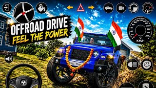 Desi thar full speed test Realistic 😱 driving gameplay! #stunt #thargamer #offroad  screenshot 1
