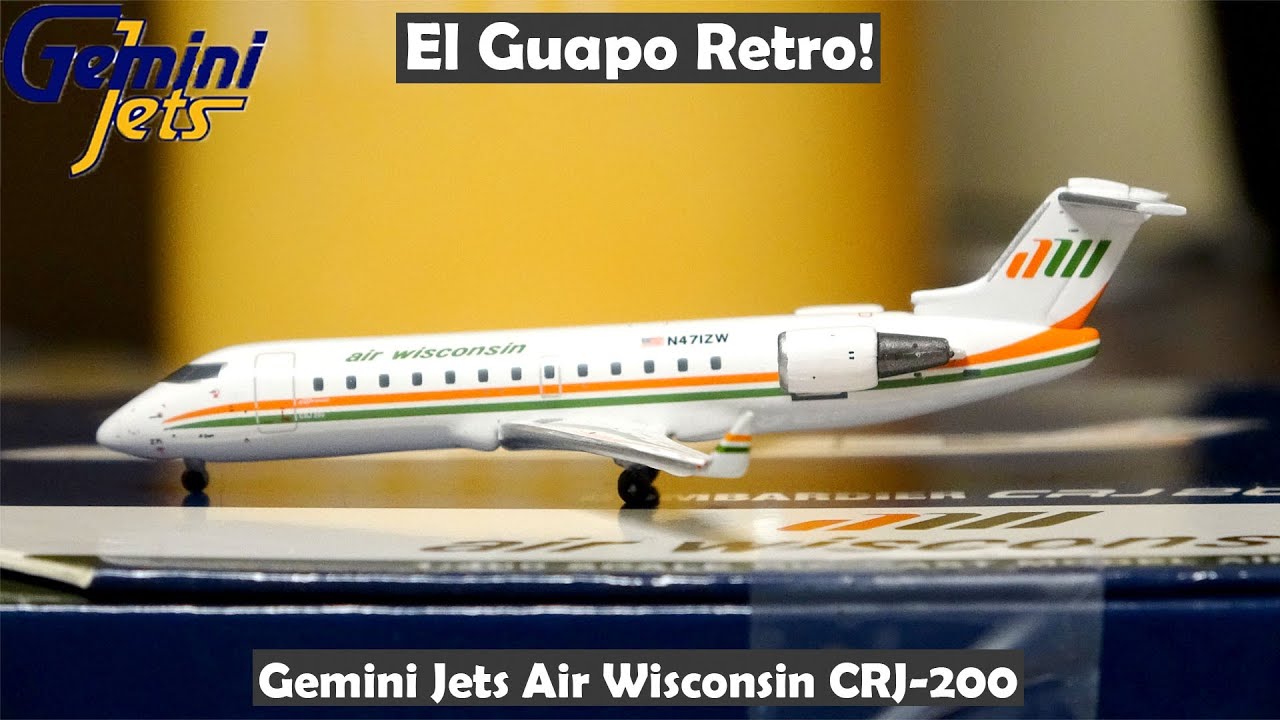 航空機・ヘリコプター Gemini 1/200 CRJ200 Air Wisconsin YouTube