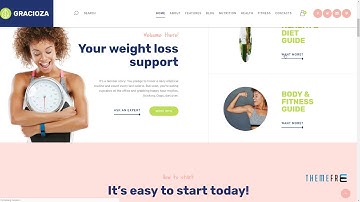 Gracioza Weight Loss Company and Healthy Blog WordPress Theme      Ar