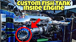 The Only Custom 1999 Peterbilt 379 With A Fish Tank Inside The Engine Not Click Bait!
