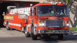 LAFD Light Force 66 & Rescue 66 Responding