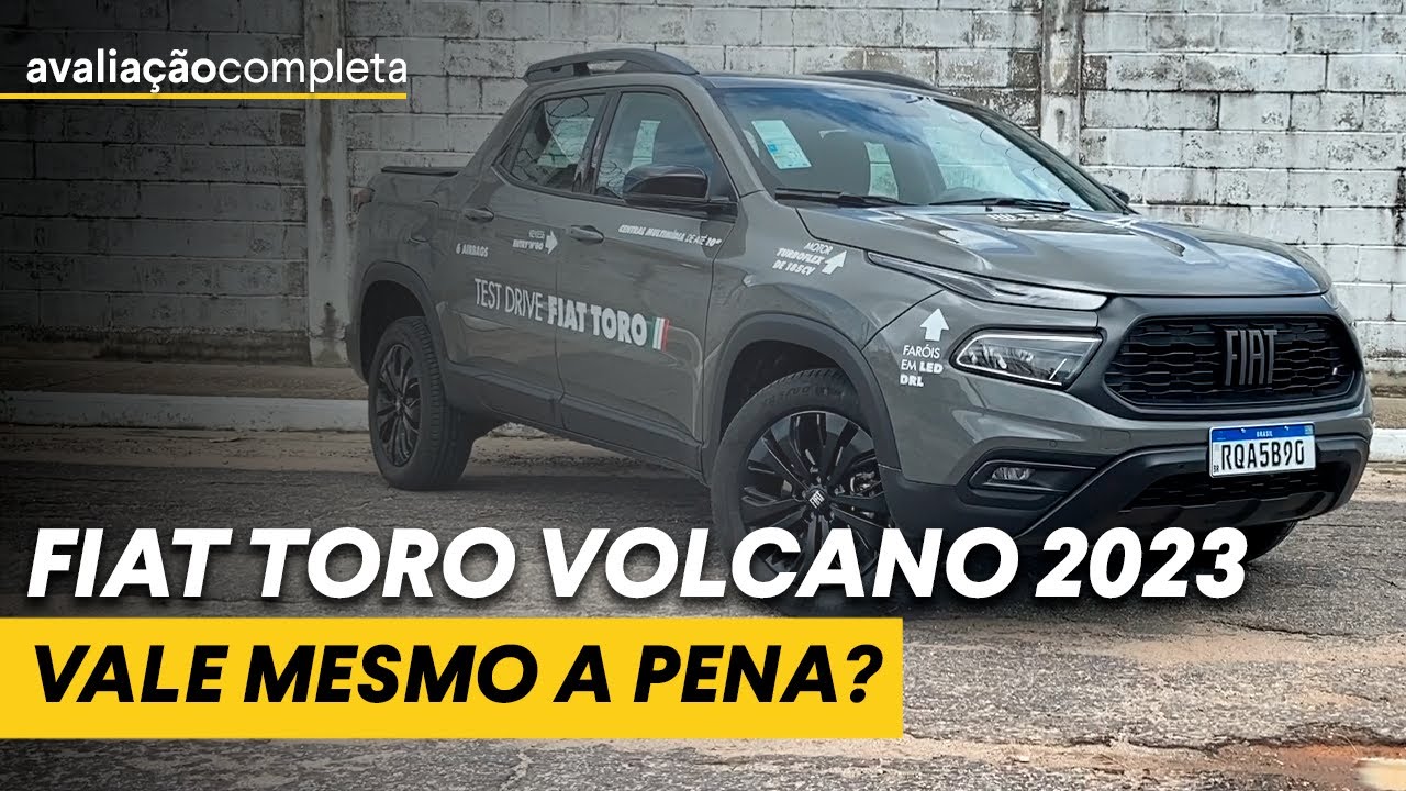 Avaliação Fiat Toro Volcano 2023: pick-up a preço de Corolla e SUVs. Vale a pena? Consumo e mais!