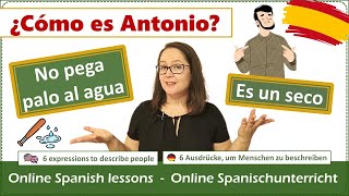 Thumbnail image for ✨6 expresiones para describir a las personas en español #spanishlessons #spanischlernen #spanien