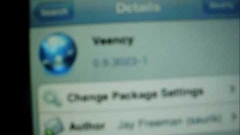 Tutorial on veency the remote viewing softwae for Ipod and Iphone