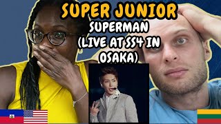 REACTION TO SUPER JUNIOR (슈퍼주니어) - Superman (Live at SS4 in Osaka) | FIRST TIME HEARING