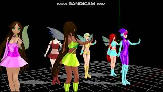Mmd Winx Club 6 Girls Bboom Bboom
