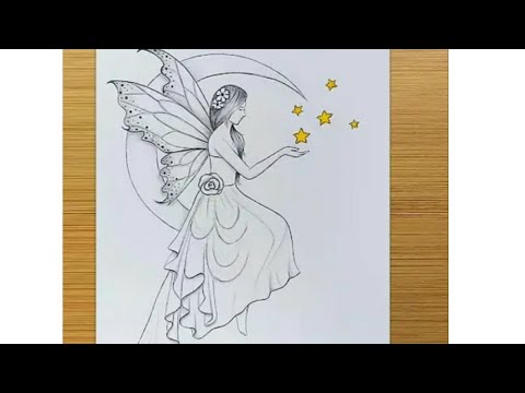 فيديو: كيفية رسم جنية بقلم رصاص