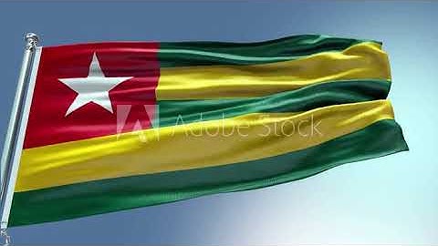 4k render Togo Flag video waving in wind Togo Flag Wave Loop waving in wind Togo Flag Togo Flag