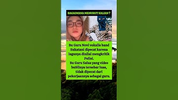 Perbedaan Sanksi Bu Guru Salsa Dan Novi Vokalis Band Sukatani #trending #bugurusalsa #sukataniband