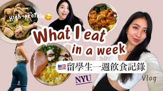 My realistic weekly diet as an NYU grad student (highprotein meals that help me stay fit)