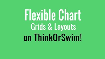 Flexible Chart Layout Grids - Thinkorswim Tutorial