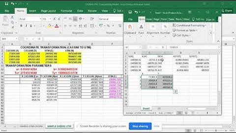 Step by Step process of Coordinate transformation from cassini to utm
