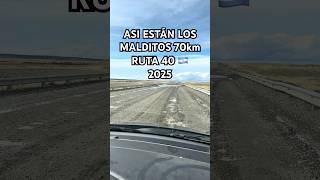 Así son los MALDITOS 70 km en la RUTA 40 de ARGENTINA 2025  #argentina #ruta40 #patagonia #elchalten