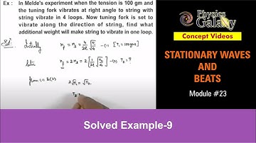 Class 11 Physics | Stationary Waves & Beats | #23 Solved Example-9 on Superposition of Waves