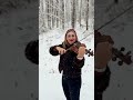 Let it snow. I’ll handle the soundtrack. 🎻❄️#LetItSnow #ViolinInTheSnow #winterelegance #WinterReel