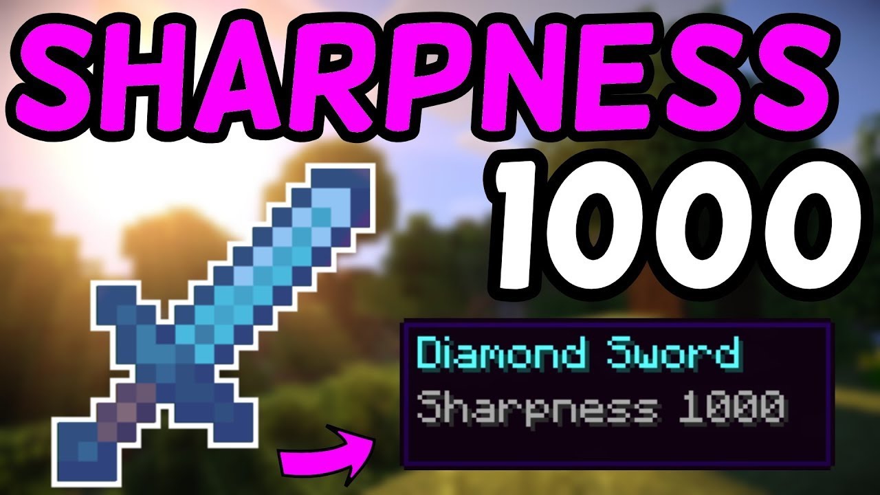 How to make a Sharpness 1000 Diamond Sword - YouTube