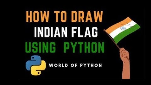 Draw Indian flag using python | Python project | Turtle | Easy Tutorial