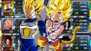 100% NEW BUFFED PURE SAIYANS TEAM SHOWCASE! | Dragon Ball Z Dokkan Battle