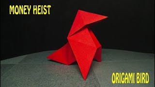 Origami Bird from La Casa De Papel (Money Heist) - Made by del Professor | Origami tutorial