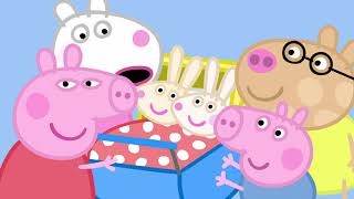 peppa meets miss rabbit and the baby rabbits