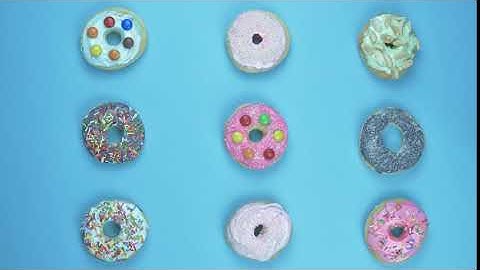 Pattern Donuts stop motion animation
