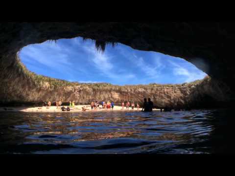 Hidden cave beach in Puerto Vallarta Mexico - Las Marietas Islands