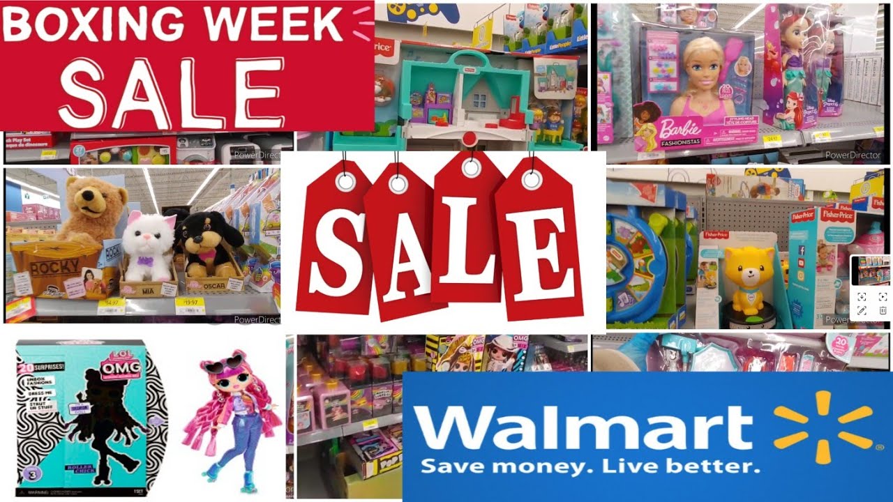 Week box. Sale toys. walmart box.