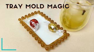 DIY Resin Tray with Beads | Handmade Silicone Mold Tutorial | Epoxy Resin Silicone Mold Tutorial
