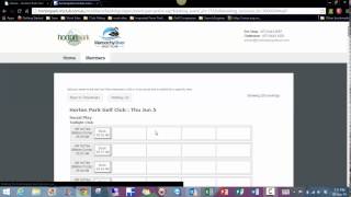 Members Social Tee Times Tutorial