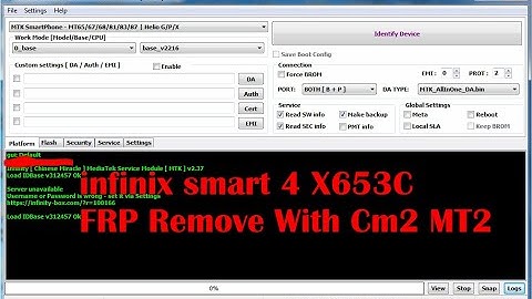 Infinix Smart 4 X653C FRP Remove With Cm2 MT2 New