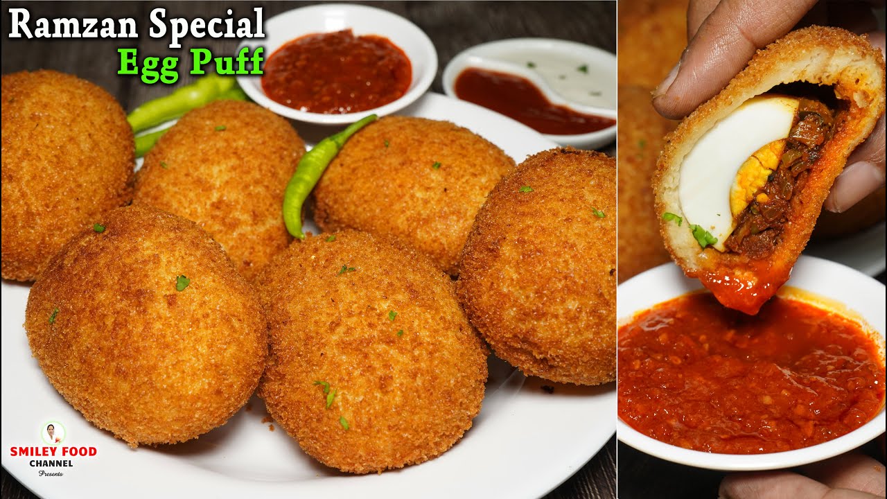 रमजान स्पेशल बॉईल अंडे के पफ की रेसिपी Iftar Special Egg Puff Recipe Ramzan Street Food | Egg Puffs