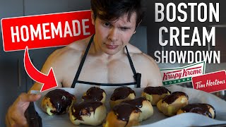 Making Homemade BOSTON CREAM DONUTS | Blind Donut Taste Test