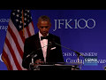 Former President Obama remarks upon receiving JFK Profile in Courage Award (C-SPAN)