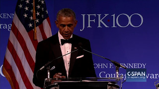 Former President Obama remarks upon receiving JFK Profile in Courage Award (C-SPAN)