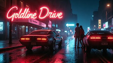 Goldline Drive — Nostalgic Synthwave / Retrowave Night Drive Music Video