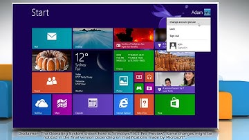 How to change account picture in Windows® 8.1