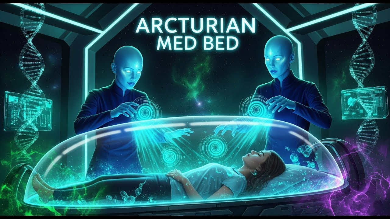 Arcturian Med Bed Activation | DNA Repair & Cellular Regeneration Through Light Codes, Higher Self
