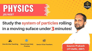 Pure Rolling:On moving surface  by Gaurav Prakash (IIT Delhi), Grade 11, JEE & NEET Physics