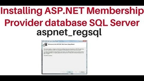 Installing ASP.NET Membership database aspnet_regsql.exe in sql server