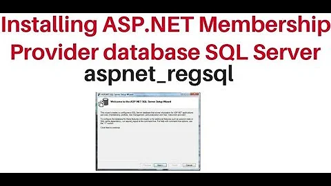 Installing ASP.NET Membership database aspnet_regsql.exe in sql server