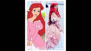 Disney Princess Cartoon Vs Real Princess