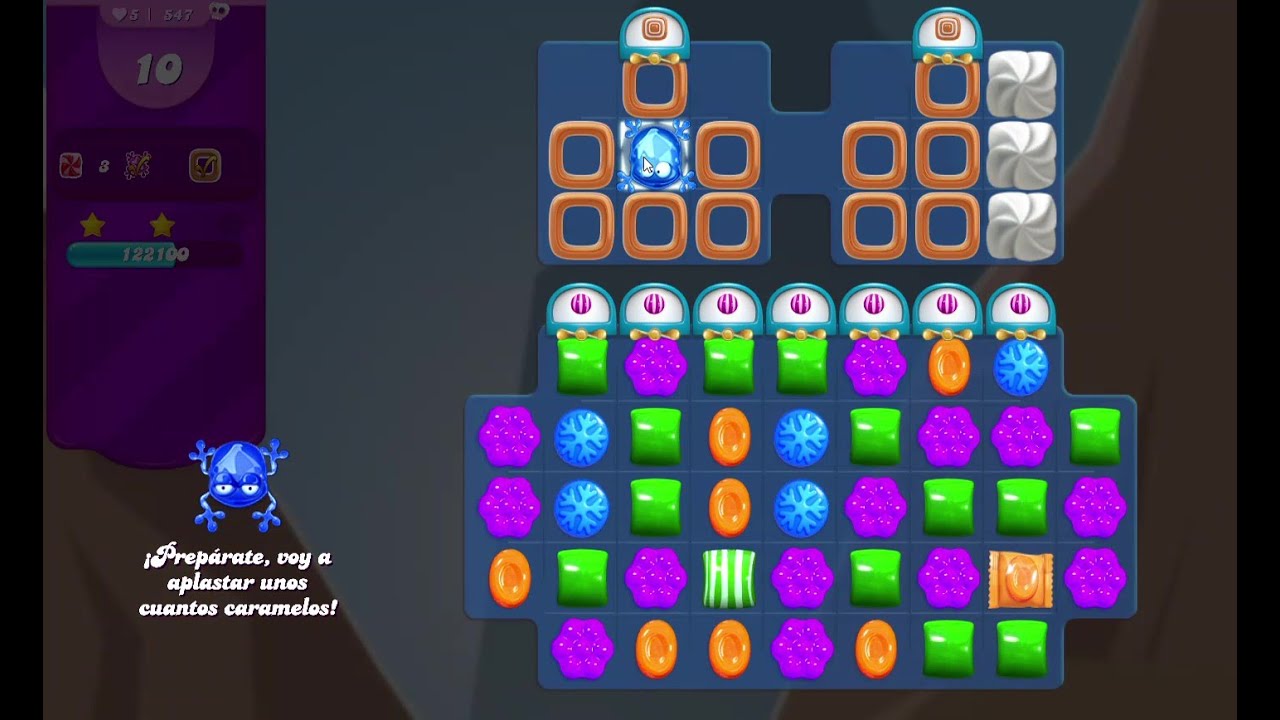 Candy Crush Saga Level 547 New Frog Order - YouTube