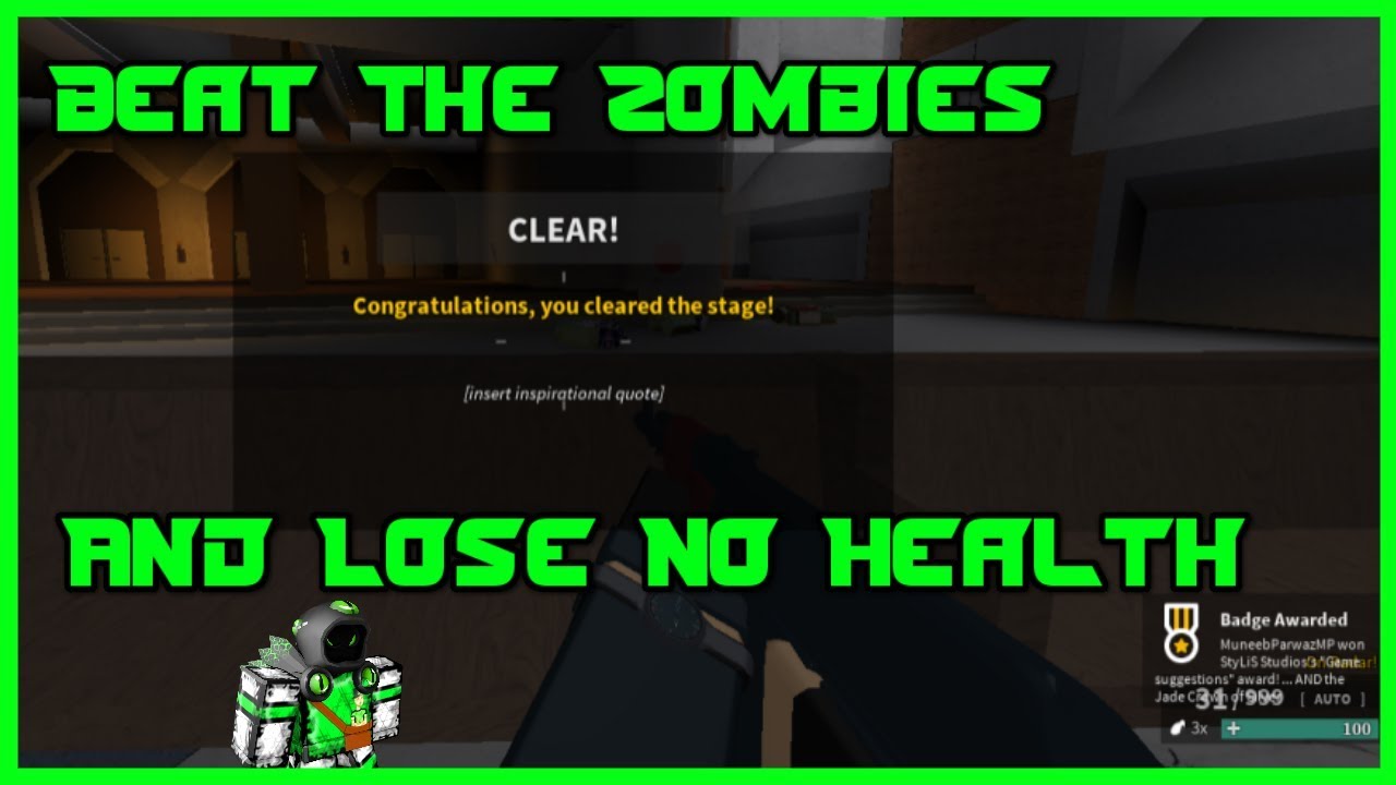 Glitch Spot How To Kill All Zombies Final Stage Lose No Health