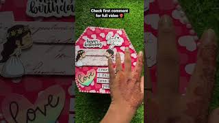 How to make hexagon explosion box | Sanjana Mithun vlogs | shorts