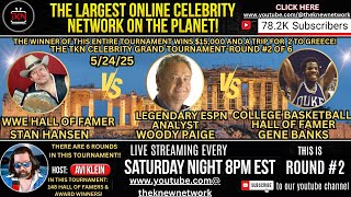 TKN Celebrity Tournament Round 2 Stan Hansen Vs Woody Paige Vs Gene Banks