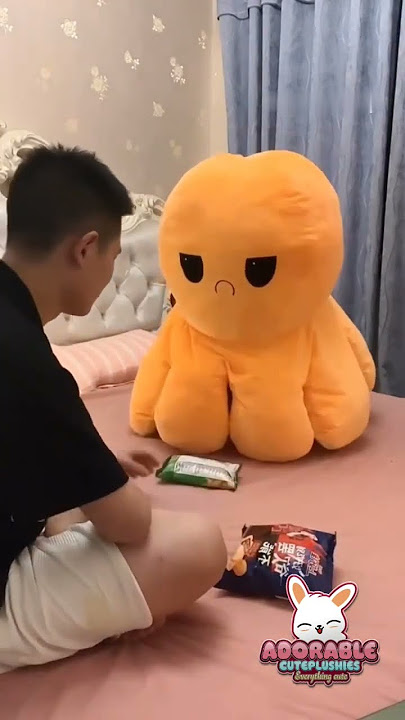 Mood Octopus plush 🐙 😍 😒 #adorablecuteplushies #plushtoys #gift #toys #dolls