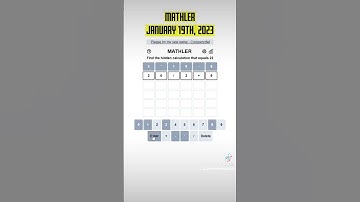 mathler - crazy to get no info after first try